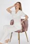 Short Sleeve Zakkum Classic Pajama Set with Lace Details 88-119 - 3