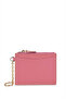 Unisex Genuine Leather Pink Card Holder - 3