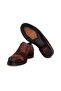 Brown Lace-Up Genuine Leather Suede Men's Shoes - 3