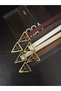 6-Piece Triangle Gold Buckle Women's Trouser Belt, Coat Belt, Dress Belt, Shirt Belt - 3
