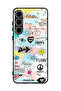 غطاء حماية لهاتف Samsung Galaxy M56 5G بتصميم Doodle Meow Enjoy