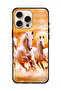 غطاء حماية لجهاز Apple iPhone 16 Pro Max بتصميم خيول تركض