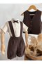 Coffee Shorts Salopet - Shirt - Vest - 7