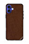 غطاء حماية جلدي لهاتف Apple iPhone 16