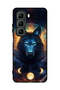 غطاء حماية لهاتف Infinix Hot 50 5G بتصميم ذئب في الفضاء