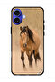غطاء حماية لجهاز Apple iPhone 16 Plus بتصميم سباق الخيل