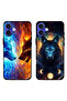 حافظتان واقيتان لهاتف Apple iPhone 16 بتصميم الذئب والفضاء