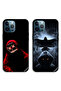 حافظتان لهاتف Apple iPhone 12 Pro Max، غطاءان واقيان بقناع الهالوين والنسر