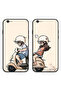 حافظتان واقيتان لهاتف Apple iPhone 6 Plus/6s Plus، غطاء خلفي بتصميم زوجين يقودان دراجة بخارية