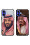 حافظتان لهاتف آبل آيفون 16 بلس بغطاءين واقيين الملك سلمان والأمير محمد