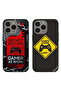 حافظتان لهاتف Apple iPhone 15 Pro Max، أغطية حماية Gamer Zone وGame At Work