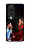 غطاء حماية لهاتف Vivo V40 Pro 5G رونالدو وميسي في إطار واحد