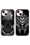 حافظتان واقيتان لهاتف Apple iPhone 13 mini بتصميم جمجمة وأجنحة نسر