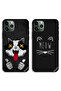 حافظتان واقيتان لهاتف Apple iPhone 11 Pro Max بتصميم Marshmallow Cat وMeo
