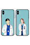 حافظتان واقيتان لهاتف Apple iPhone XS Max، غطاءان خلفيان بتصميم زوجين من الأطباء