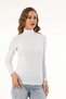 6 Pieces Women's Lycra Half Turtleneck Long Sleeve T-Shirt 95% Cotton 5% Lycra