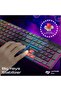 Full-Size Mechanical Keyboard for Gamers With 17 LED Rainbow Modes, Low-Profile Dust-Proof Ke - 5