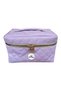 Quilted Travel Makeup Bag - Trend Cosmetic Accessory Leather