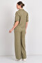 Women's Jdypower Striped Short Sleeve Shirt 15347235 Khaki - 4