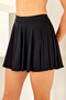 Women's Pool Sea Shorts Skirt Swimsuit Tennis Skirt 4413 Black02