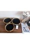 Multi-Purpose Black-Mustard 3 Basket, Jute-Wicker Rope Knitted Basket, Decorative-Organizer Basket Set - 2
