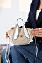 Straw Look Small Size Women's Bag Single Eyed Cross Strap Shoulder and Hand Bag - 7