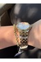 Rosegold Color Simple and Stylish Stone Steel Color-Unchanging Women's Watch - 3
