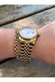 Rosegold Color Jubilee Cord Date R**Ex Model Steel Does Not Change Color Women's Watch - 3