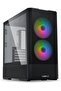 علبة Lancool 207RX سوداء مع 4 مراوح