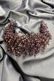 Plum Pollux Crystal Stone Henna and Bridal Crown - 2