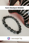 Snowy Obsidian Natural Stone Bracelet - Certified - Obsidian Stone & Hematite - 4