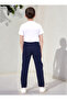 Children's Canvas Cotton School Pants with Elastic Waist - 6