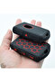 Volvo Compatible Xc40, Xc90, Xc70, S60, S80, S90, C30, V70, V90 Patterned Silicone Key Case Cover (Black Red) - 4