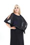 Sequin Detail, Cape Evening Dress, Special Occasion Dress Plus Size - 3