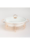 Round Serving Dish with Warmer - 5