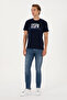 Men's Regular Fit Navy Blue Crew Neck T-Shirt 50306923-Vr033 - 4