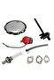 For Honda GX140 GX160 GX200 Carburetor Set Service Carburetor Plug Ignition Coil Recoil Gaskets - 4