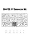 500PCS JST-XH Connector Kit - 2/3/4/5/6 Pin Housing & 2.54mm Female Socket for Cable Adapter & DI...