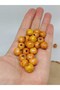 Patterned Wooden Bead 11mm/38pcs (54552)