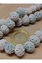Blue Pigmented Matte Ceramic Beads Strand 10-12Mm/25Cm (54168) - 2