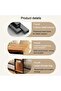 C-Shaped Rolling Side Table with Storage Pocket - Sofa End Table - 4