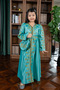 D' Daniela - Liya Embroidered Tiffany Jalabiya Abaya with Tie-Up Belt and Sleeves -for Girl