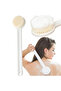 White Long Handle Back Brush for Shower Soft Bristles Body Exfoliating Bath Brush Skin Health Shower - 8
