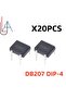 20PCS LUASAMIROB DB207 Bridge Rectifier DIP4 1000V 2A DB207S Power Diode Rectifiers Electronic Co...