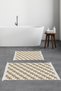 Non-Slip Base Djt Toilet Set Star Cotton Fringed Vintage Al5010 Beige