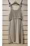 Italian Linen Dress with Mesh Strap and Fringe Detail - 5