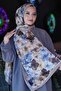 Hydrangea Flower Pattern Mink Soft Cotton Shawl