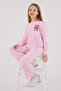 Licensed Girls' Top and Bottom 2 Piece Tracksuit Set - 2
