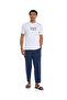 تيشيرت محبوك أبيض MNW - بنطال منسوج - مقاس S-XXL
