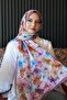 Hydrangea Flower Pattern Lavender Soft Cotton Shawl